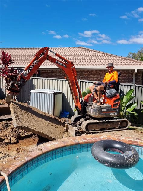 mini excavator trailers gold coast|micro excavations gold coast.